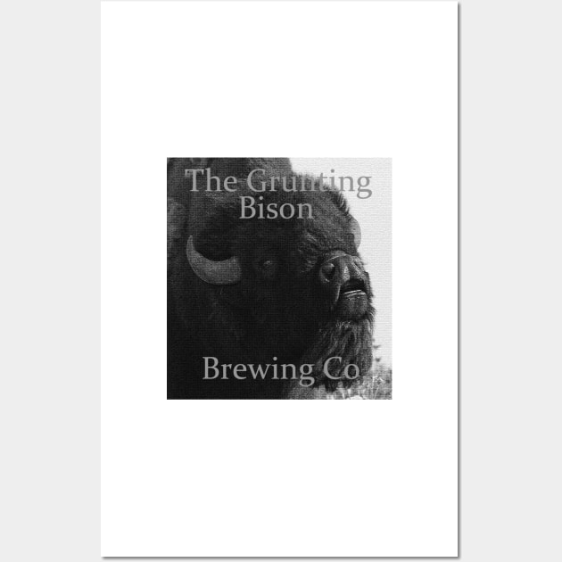 The Grunting Bison Brewing Co. Wall Art by Whisperingpeaks